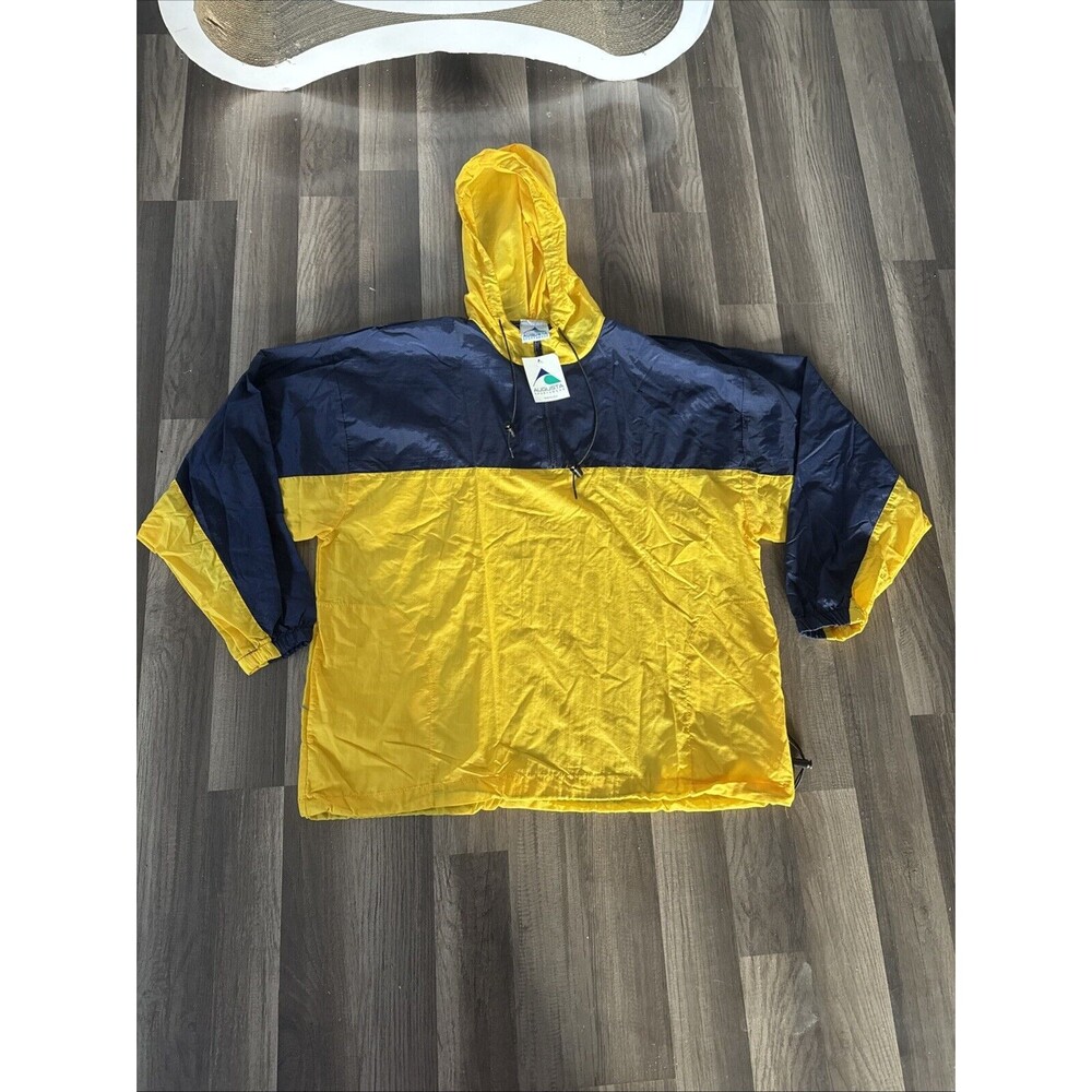 Augusta Sportswear Windbreaker Blue Yellow Men’s XL NWT Lightweight Jacket‎
